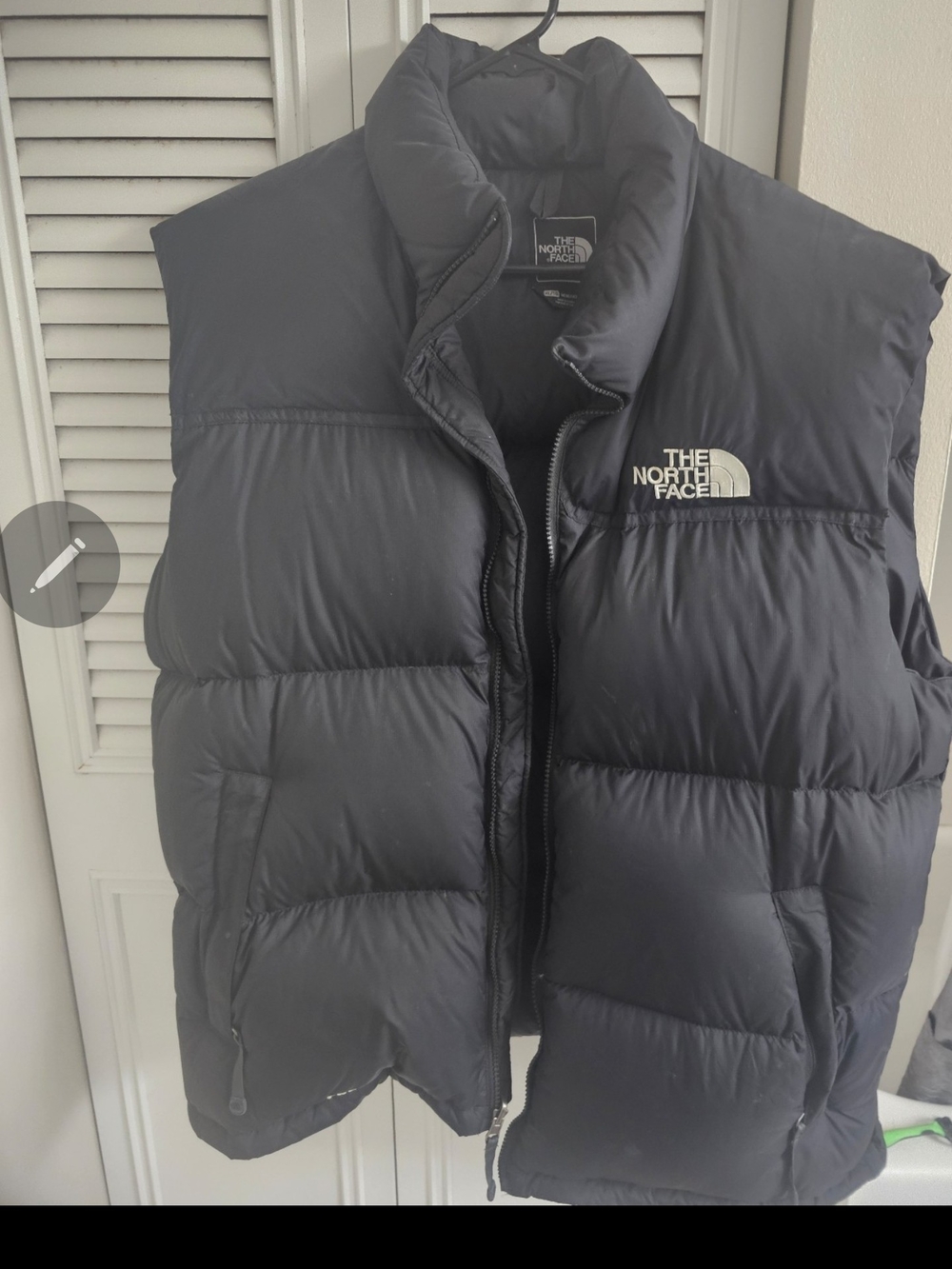 NWT - SIZE XL "The North Face Men's Black Nuptse Puffer Vest."